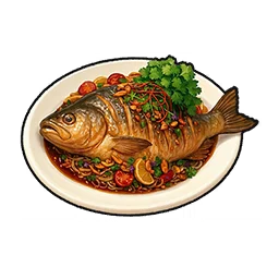 Pescado grande al vapor