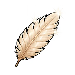 Weiche Riesenvogelfeder