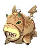 Cachorro de dragón feroz