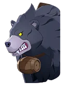 Oso salvaje solitario