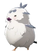 Cría de ave gigante