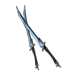 Black Flame Wings Dual Swords