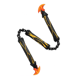 Crimson Flame Nunchaku